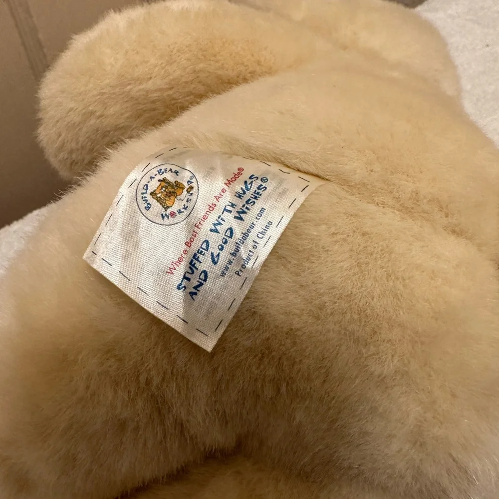 Build a Bear 14” Cream Teddy Bear Plush Toy